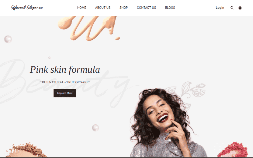 Cosmetics Website
